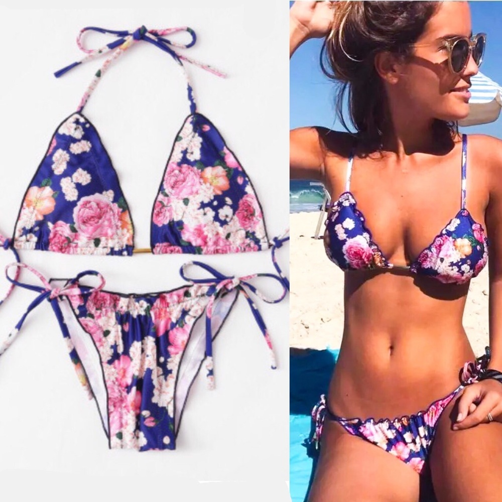 ✨M & L✨Floral String Bikini